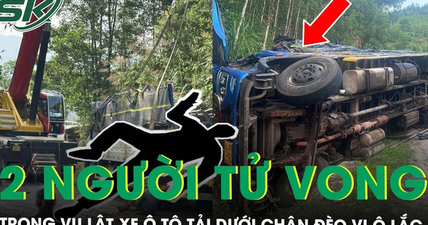 Lật xe ô tô tải dưới chân đèo Vi Ô Lắc, 2 người tử vong trong đêm, 1 người bị thương