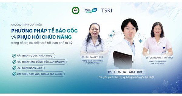 Cơ hội cải thiện cho trẻ tự kỷ nhờ kết hợp giữa phương pháp tế bào gốc và phục hồi chức năng