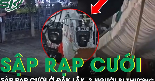 Sập rạp cưới khi vừa mở ‘nhạc sàn’, 3 người bị thương nhẹ ở Đắk Lắk