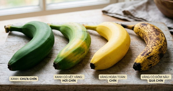 4 màu sắc của quả chuối khác nhau thế nào về lợi ích dinh dưỡng?