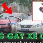 Tài xế vi phạm nồng độ cồn, tăng ga bỏ chạy tông gãy cửa xe CSGT