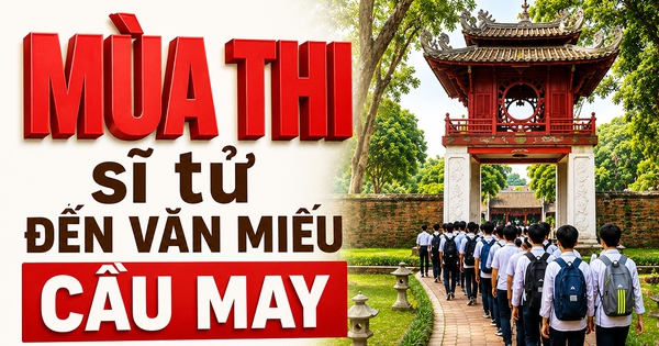 Mùa thi, sĩ tử đến Văn Miếu cầu may