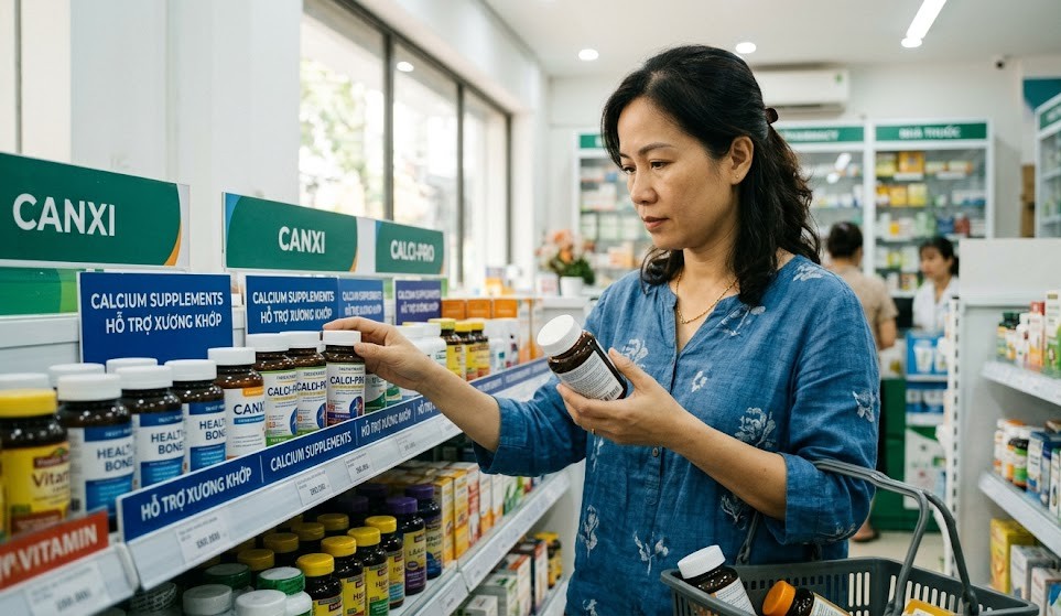 Loại canxi nào phù hợp để phòng loãng xương cho phụ nữ tuổi 40?- Ảnh 2. Loại canxi nào phù hợp để phòng loãng xương cho phụ nữ tuổi 40?- Ảnh 2.