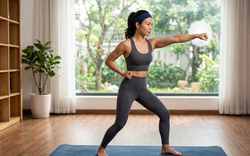 5 bài tập Pilates tại nhà giúp chân săn chắc mà không lo to cơ- Ảnh 2.