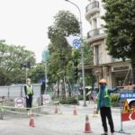 Hà Nội rào chắn loạt tuyến phố trung tâm để thi công chống ngập úng