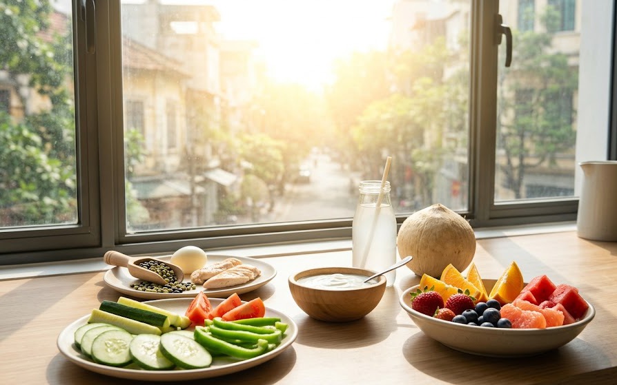 Nắng nóng kéo dài: 4 cách ăn uống giúp cơ thể dễ chịu hơn- Ảnh 2. Tuần nắng nóng gay gắt: 4 nhóm thực phẩm tốt nhất nên ăn để bảo vệ sức khỏe