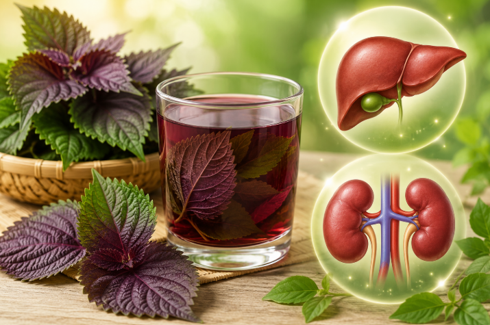 Uống nước lá tía tô mỗi ngày có ảnh hưởng đến gan và thận không?- Ảnh 2. Nước lá tía tô có ảnh hưởng tới gan và thận không?