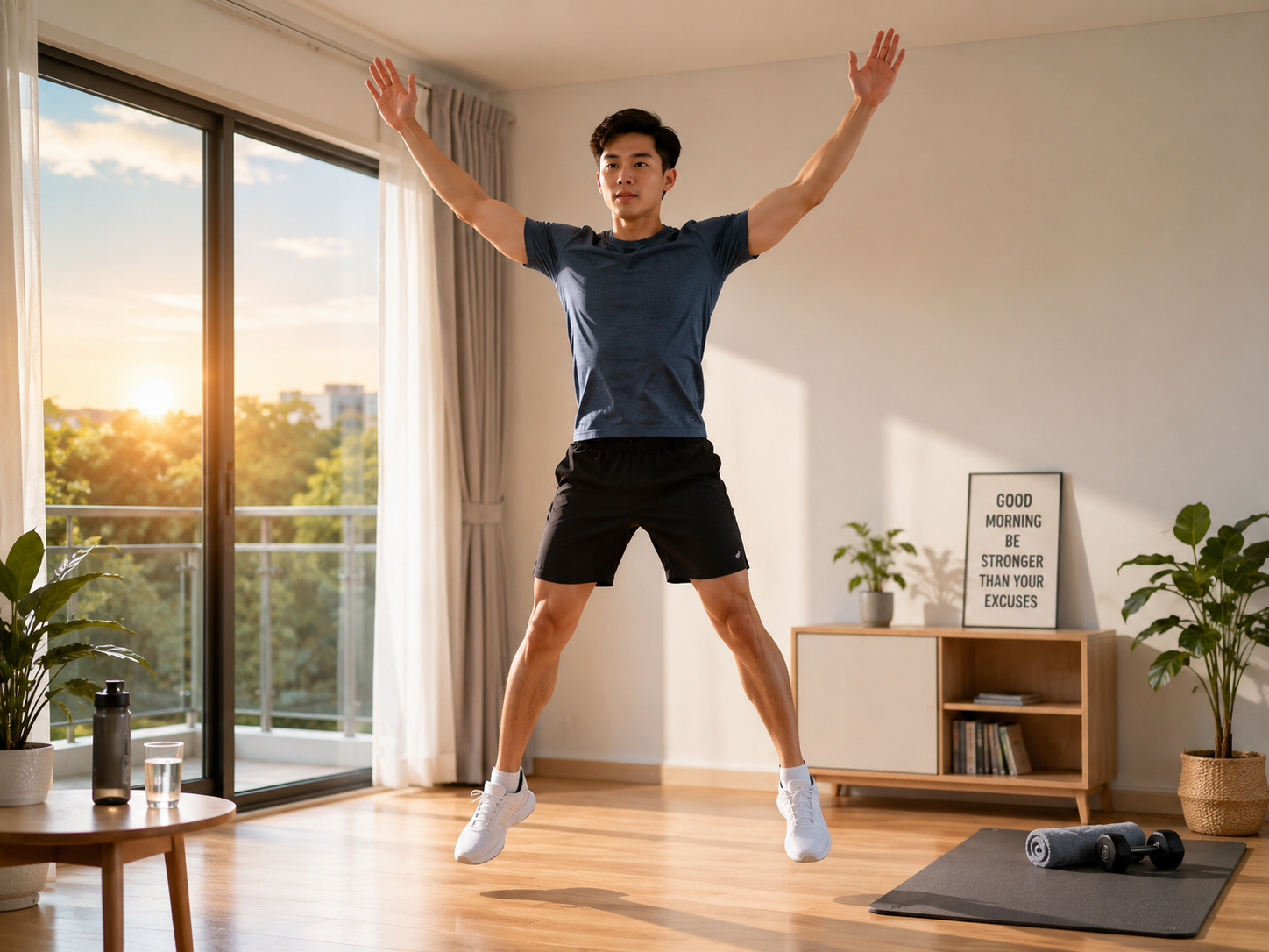 3 bài tập buổi sáng giúp tỉnh táo, thoải mái nhanh hơn uống cà phê- Ảnh 2. 3 bài tập buổi sáng giúp tỉnh táo, thoải mái nhanh hơn uống cà phê- Ảnh 2.