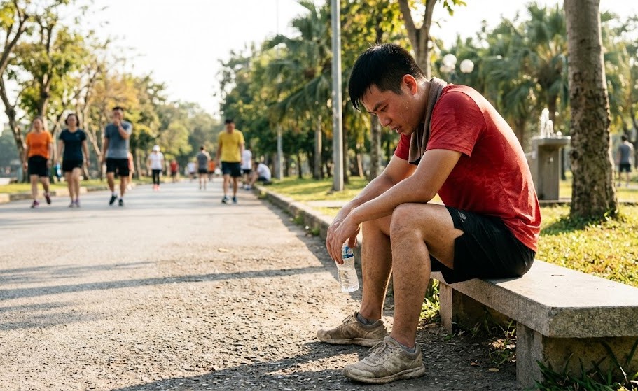 Có nên tập thể dục ngoài trời nắng nóng để giảm cân?- Ảnh 3.