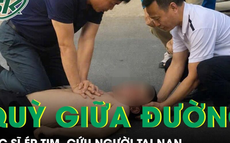Phó Giám đốc bệnh viện quỳ giữa đường ép tim, cứu người tai nạn