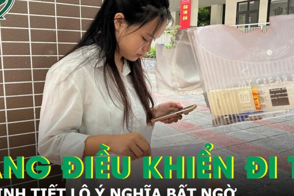 Nữ sinh mang điều khiển điều hòa đến điểm thi, tiết lộ ý nghĩa đặc biệt