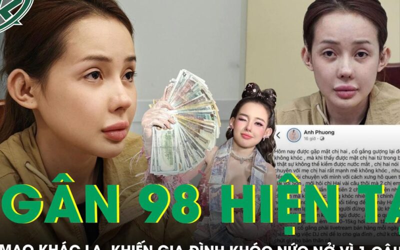 Sau 8 tháng tạm giam, Ngân 98 xuất hiện với diện mạo khác lạ, khiến gia đình khóc nức nở vì 1 câu nói