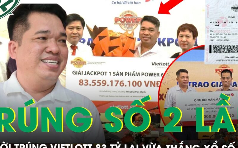Vừa trúng 83 tỷ đồng Vietlott, người đàn ông TPHCM lại thắng xổ số thêm gần 1 tỷ đồng
